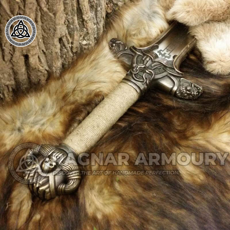 RA-230 Hand Forged Conan The Atlantean Barbarian Sword, Fantasy Sword, Sword, Wall Hanging Sword, Gift For Men - Ragnar Armoury
